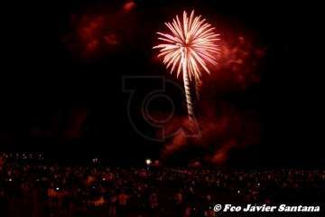 Los fuegos de Melenara 2018 (Foto Francisco Santana Ravelo)